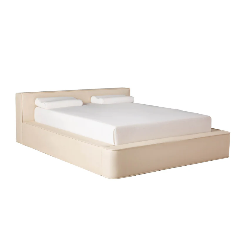 Boxspring met Opbergruimte Amour Tranquility - Velvet - Crème - Image 4