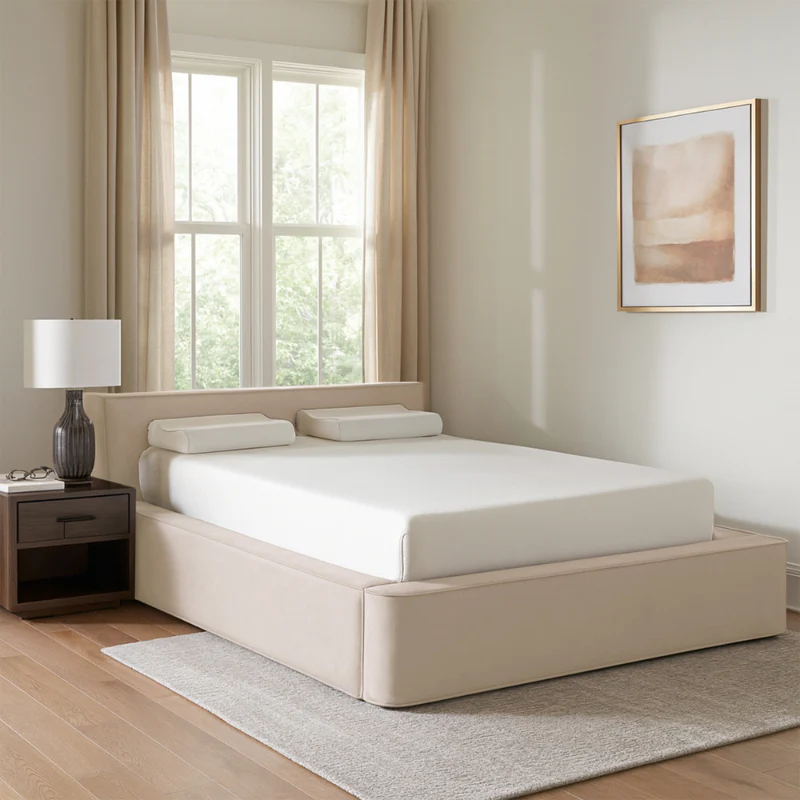 Boxspring met Opbergruimte Amour Tranquility - Velvet - Crème - Image 9