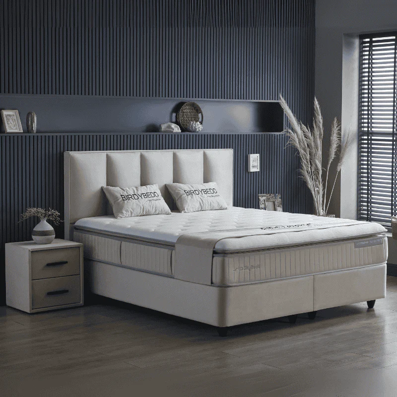 Boxspring met opbergruimte Birdybedd - Beige - Image 2