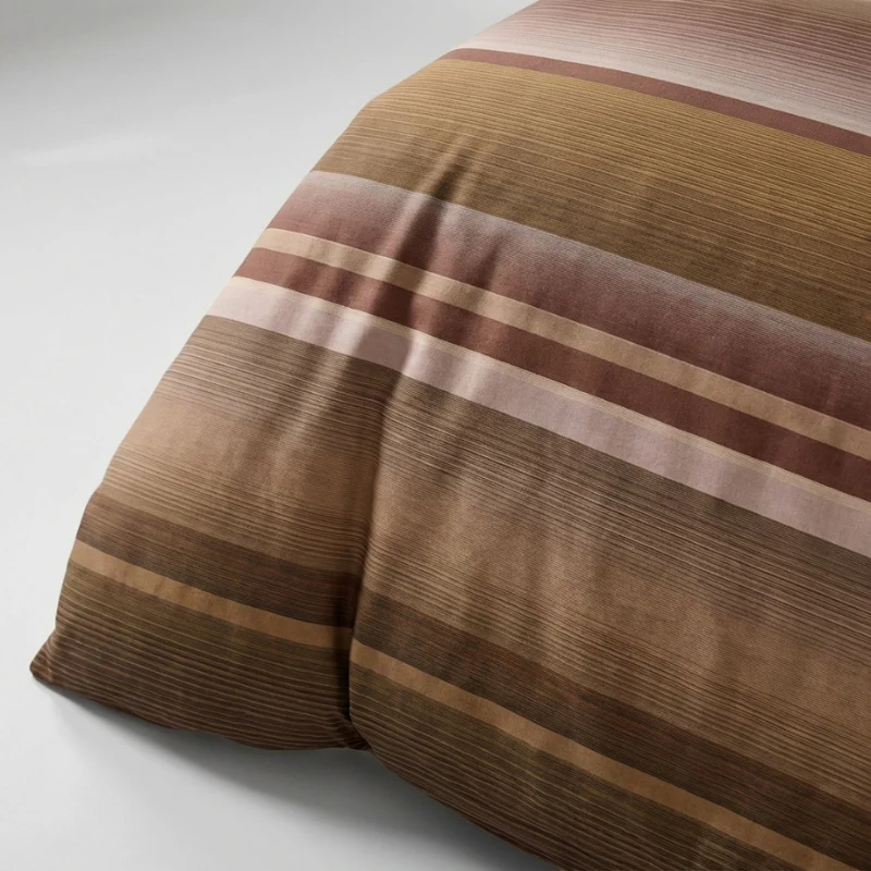 Dekbedovertrek Percale Katoen - Stripe Kaneel - Image 4