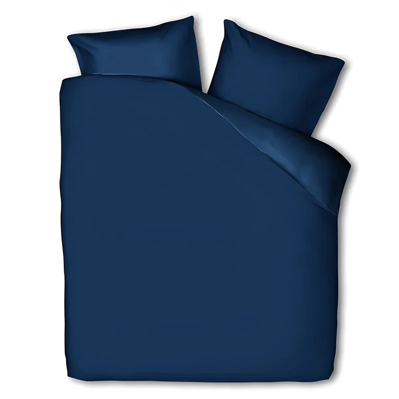 Dekbedovertrek Percale-Katoen - Uni - Navy - Image 2