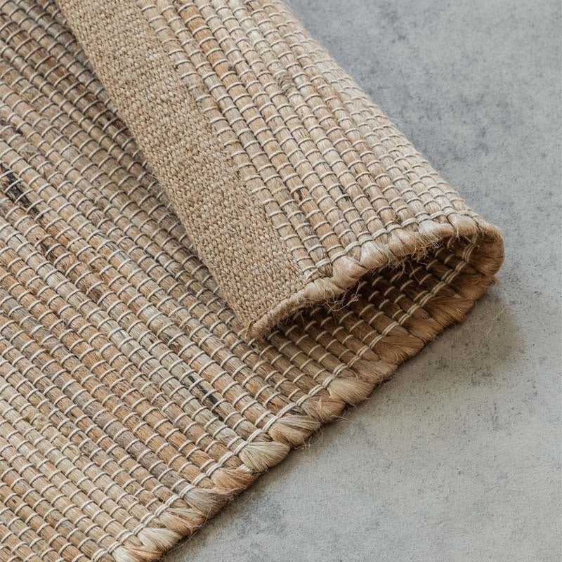 Jute Wol Katoen Vloerkleed - Beige - Image 5