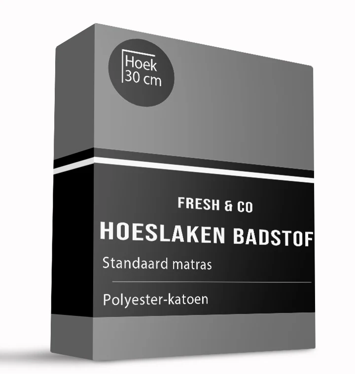 Hoeslaken - Badstof - Antraciet - Image 4