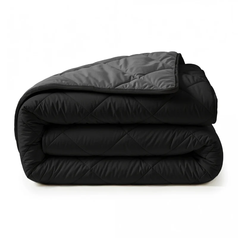 Lazy Dekbed Zonder Overtrek - Zwart/Antraciet - Image 8